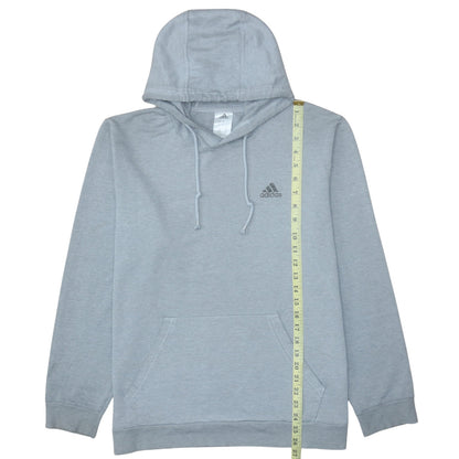 Mens UK Size M Adidas Grey Pullover Hoodie