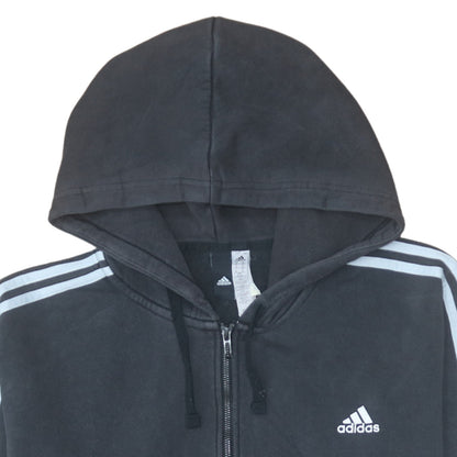 Mens UK Size XL Adidas Black Full Zip Hoodie