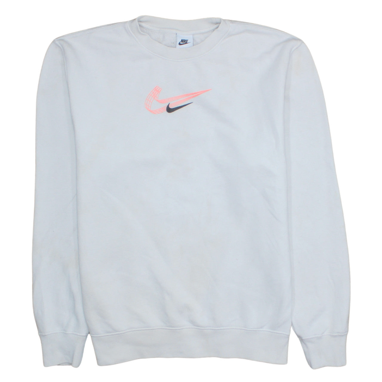Womens UK Size M Nike White Pullover Sweatshirt