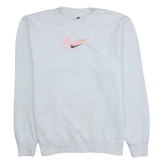 Womens UK Size M Nike White Pullover Sweatshirt