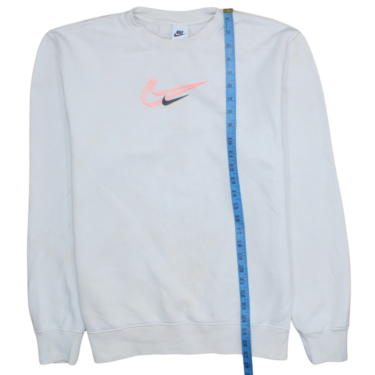 Womens UK Size M Nike White Pullover Sweatshirt