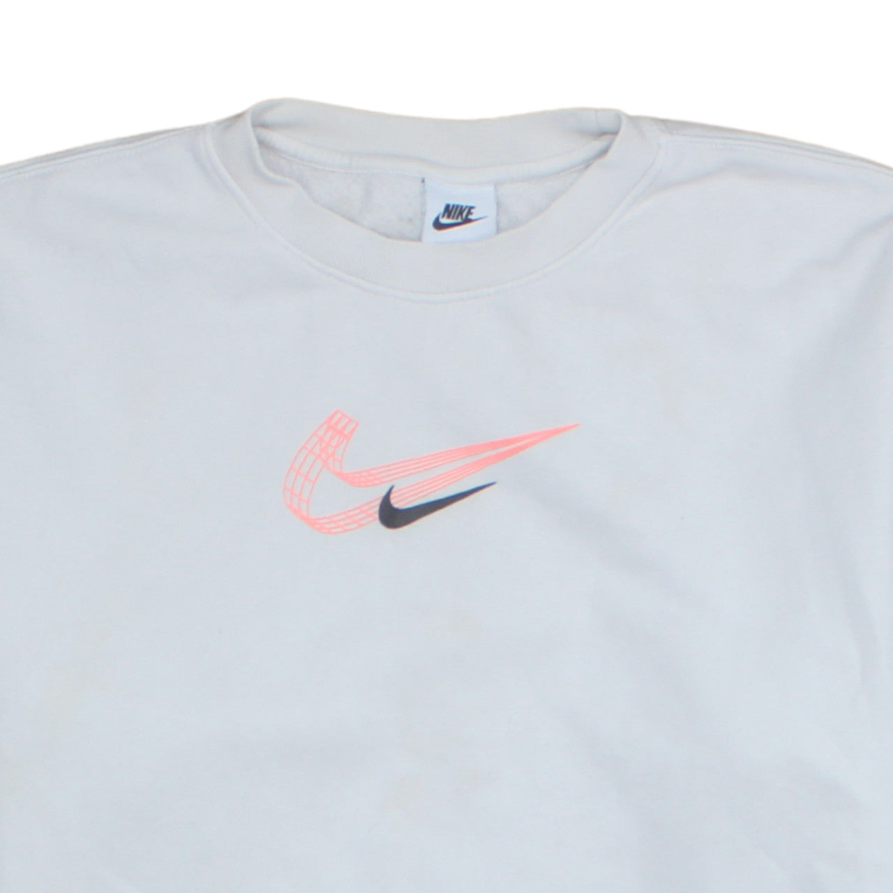 Womens UK Size M Nike White Pullover Sweatshirt