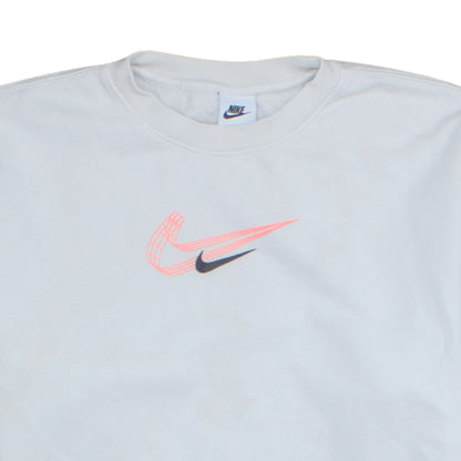 Womens UK Size M Nike White Pullover Sweatshirt