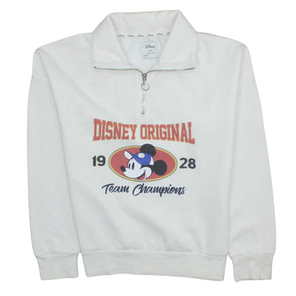 Womens UK Size XS Disney White Pullover Sweatshirt