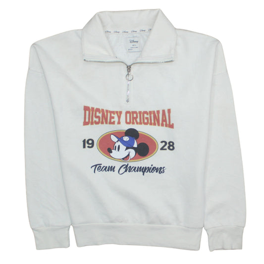 Womens UK Size XS Disney White Pullover Sweatshirt