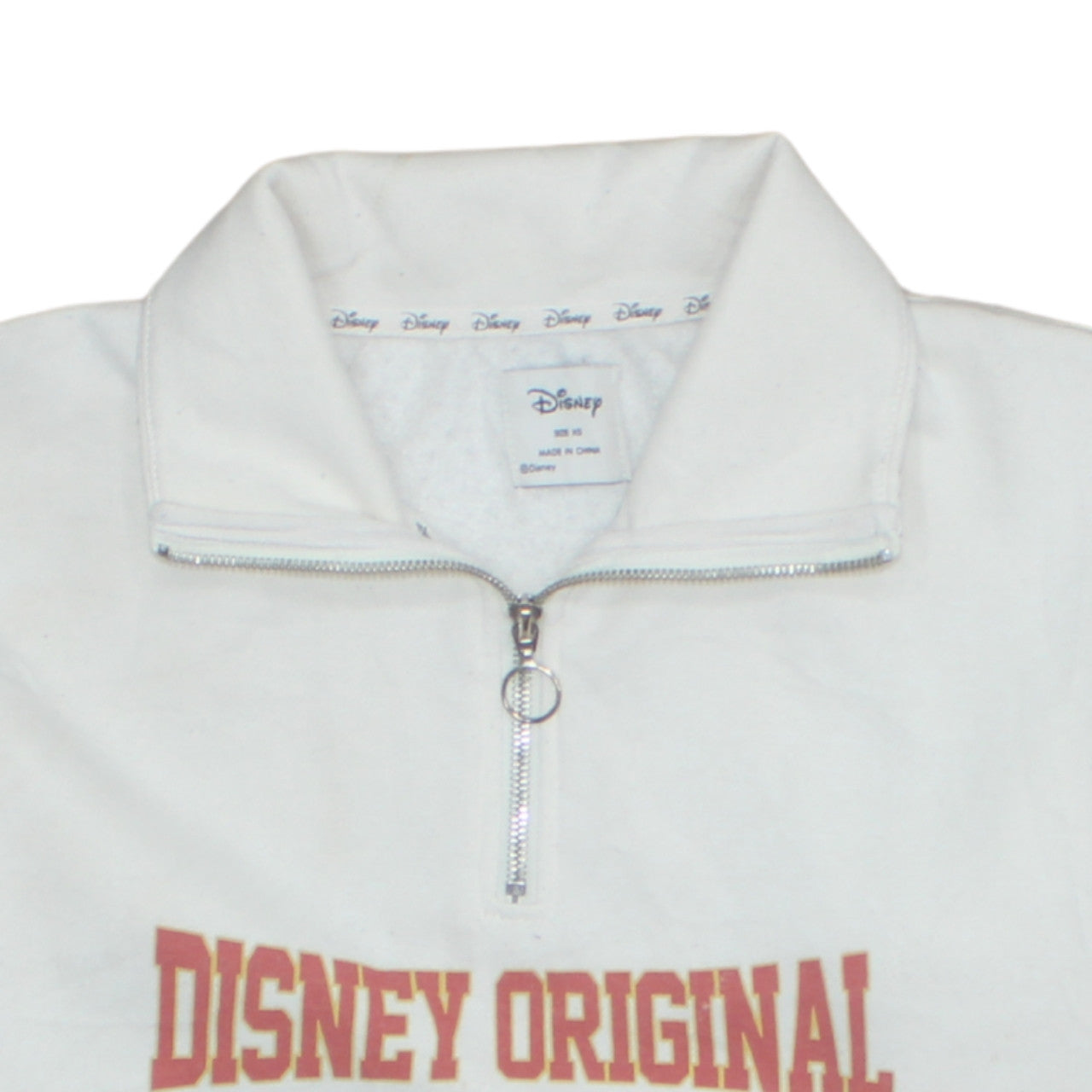 Womens UK Size XS Disney White Pullover Sweatshirt