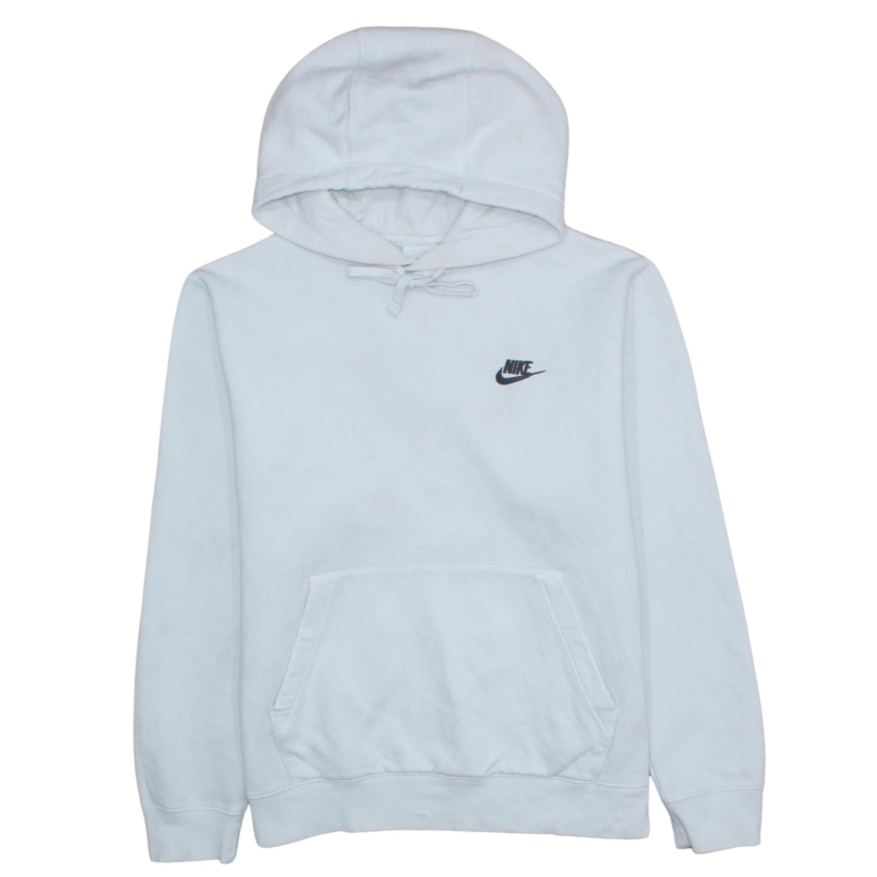 Mens UK Size M Nike White Pullover Hoodie