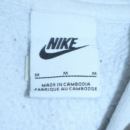 Mens UK Size M Nike White Pullover Hoodie