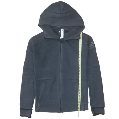 Mens UK Size S Adidas Black Full Zip Hoodie