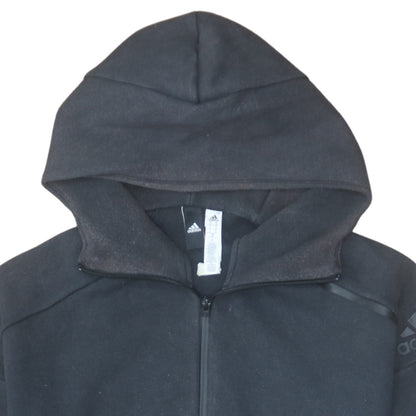 Mens UK Size S Adidas Black Full Zip Hoodie