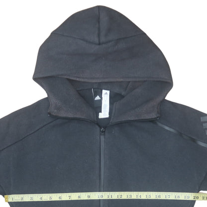 Mens UK Size S Adidas Black Full Zip Hoodie