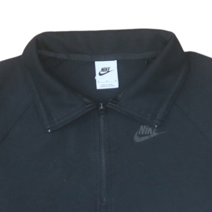 Mens UK Size M Nike Black Henley Sweatshirt