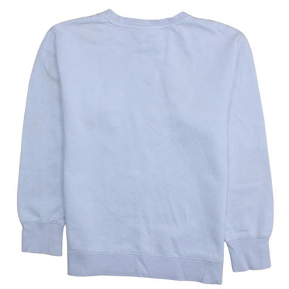 Nike Girls Purple Fleece Pullover Sweatshirt L 146-156cm Crew Neck