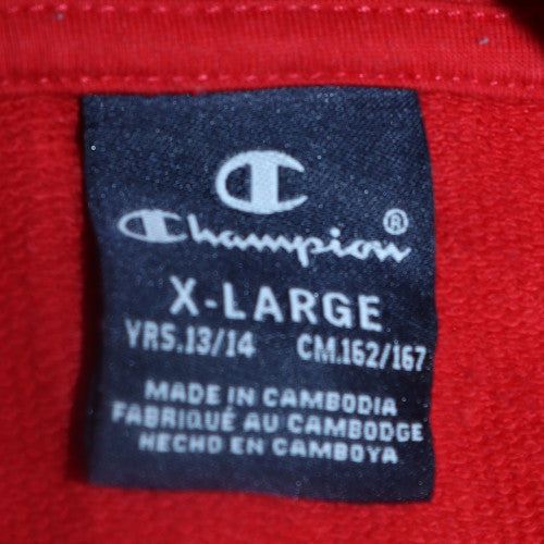 Girls UK Size 13-14 Years Champion Red Pullover Hoodie