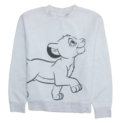 Womens UK Size S Disney Grey Pullover Sweatshirt