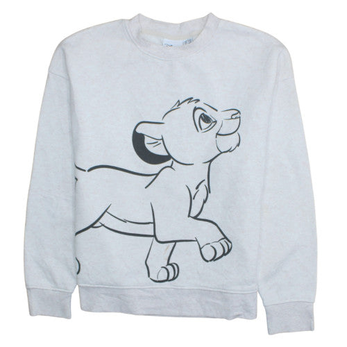 Womens UK Size S Disney Grey Pullover Sweatshirt