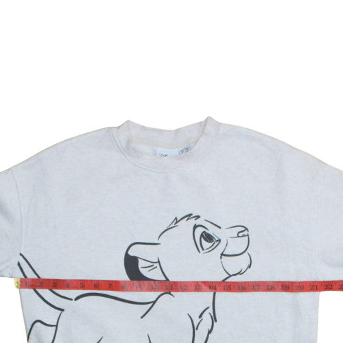 Womens UK Size S Disney Grey Pullover Sweatshirt