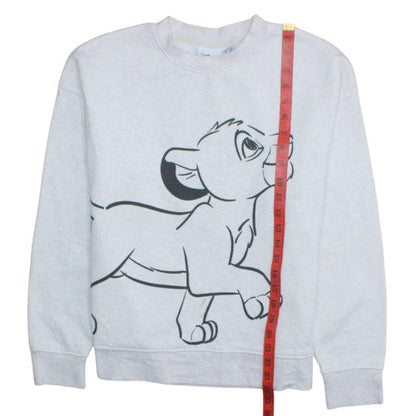 Womens UK Size S Disney Grey Pullover Sweatshirt