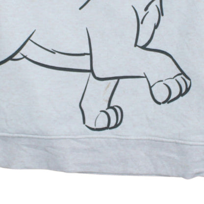 Womens UK Size S Disney Grey Pullover Sweatshirt