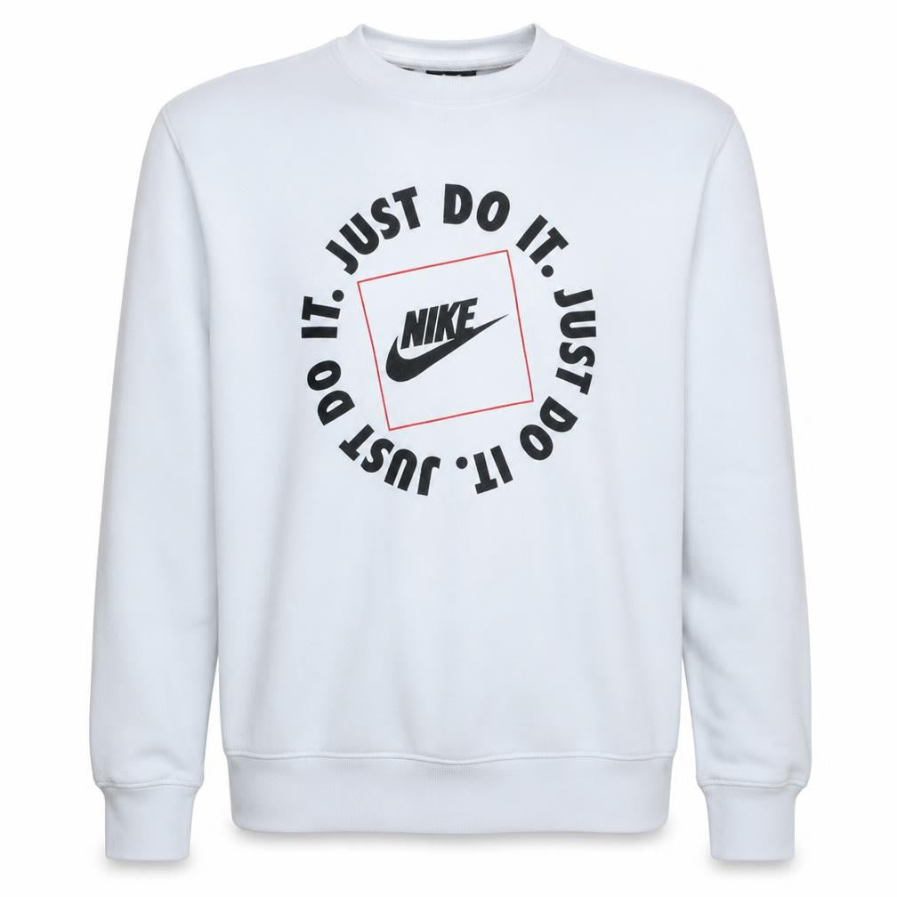 Mens UK Size L Nike White Pullover Sweatshirt