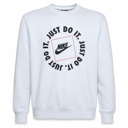 Mens UK Size L Nike White Pullover Sweatshirt