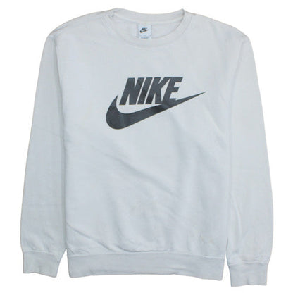 Womens UK Size L Nike White Pullover Sweatshirt