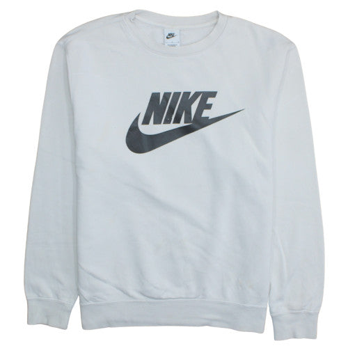 Womens UK Size L Nike White Pullover Sweatshirt