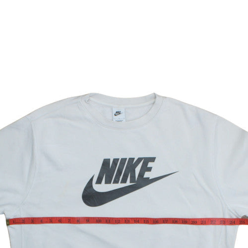 Womens UK Size L Nike White Pullover Sweatshirt