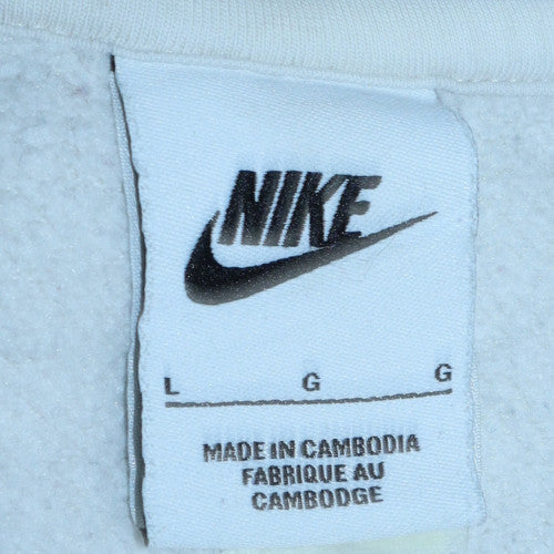 Womens UK Size L Nike White Pullover Sweatshirt