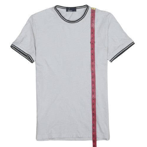 Fred Perry Men's White Crew Neck Short Sleeve Cotton T-Shirt Size S