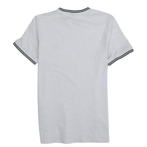 Fred Perry Men's White Crew Neck Short Sleeve Cotton T-Shirt Size S