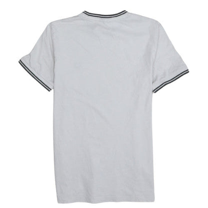 Fred Perry Men's White Crew Neck Short Sleeve Cotton T-Shirt Size S