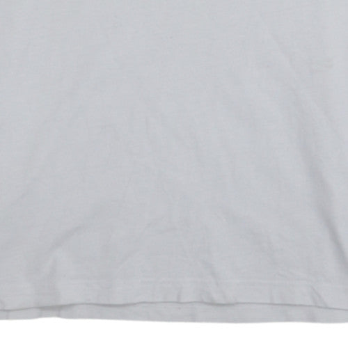 Fred Perry Men's White Crew Neck Short Sleeve Cotton T-Shirt Size S