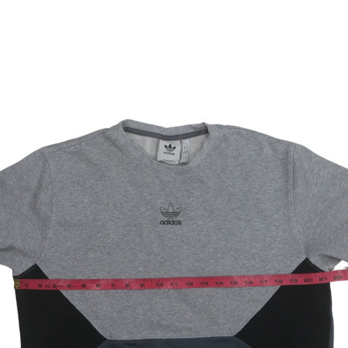 Mens UK Size L Adidas Grey Pullover Sweatshirt