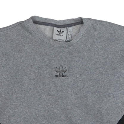 Mens UK Size L Adidas Grey Pullover Sweatshirt