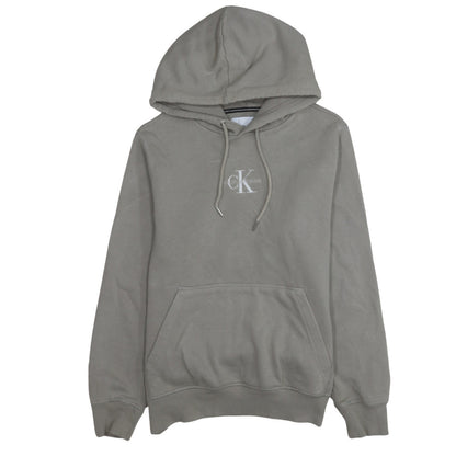 Mens UK Size M Calvin Klein Jeans Grey Pullover Hoodie