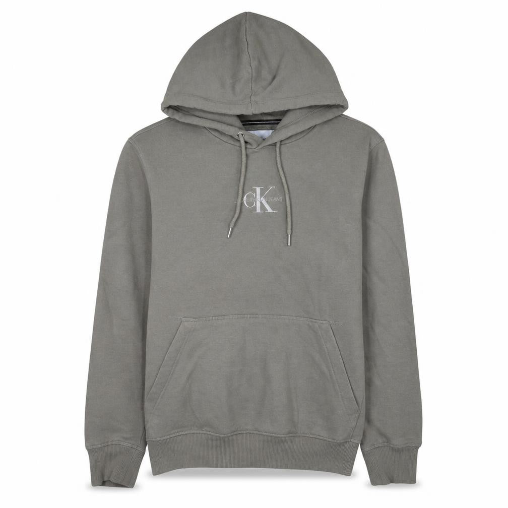 Mens UK Size M Calvin Klein Jeans Grey Pullover Hoodie