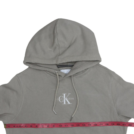 Mens UK Size M Calvin Klein Jeans Grey Pullover Hoodie