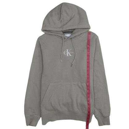 Mens UK Size M Calvin Klein Jeans Grey Pullover Hoodie