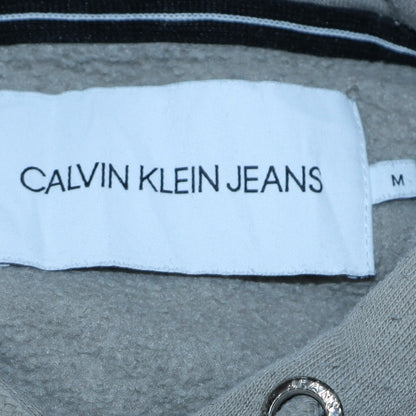 Mens UK Size M Calvin Klein Jeans Grey Pullover Hoodie