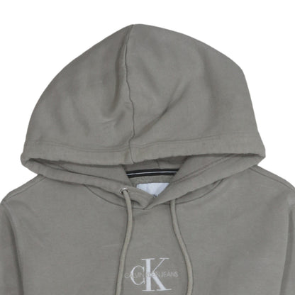 Mens UK Size M Calvin Klein Jeans Grey Pullover Hoodie