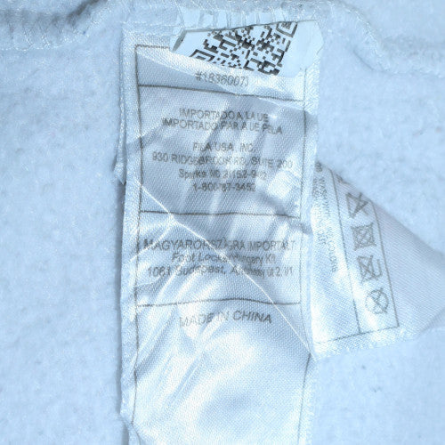 Mens UK Size M Fila White Pullover Hoodie