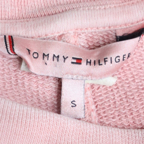 Womens UK Size S Tommy Hilfiger Pink Pullover Sweatshirt