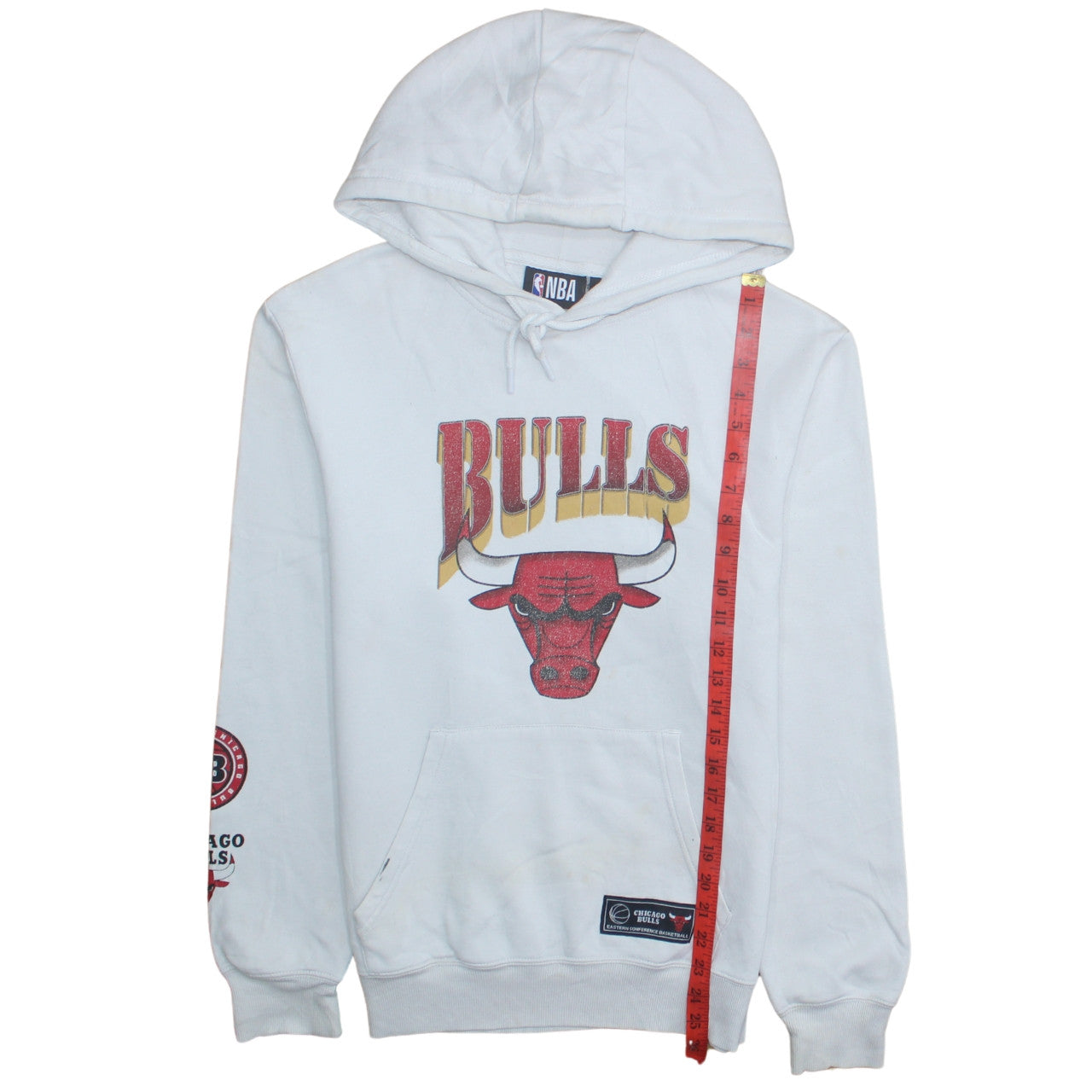 Mens UK Size S NBA White Pullover Hoodie