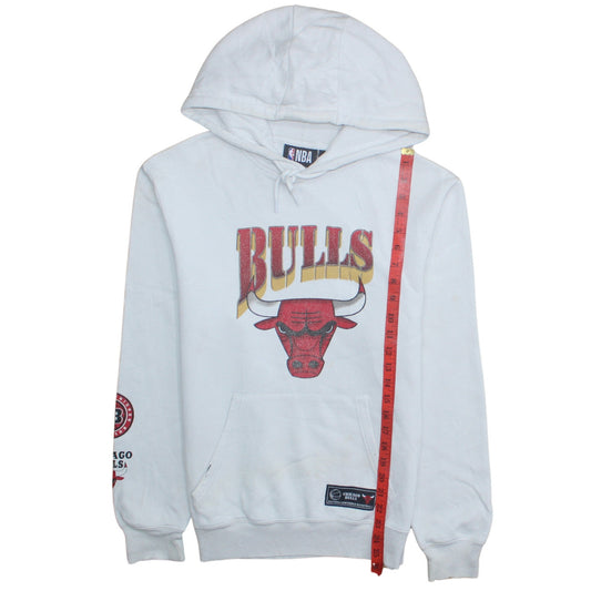 Mens UK Size S NBA White Pullover Hoodie