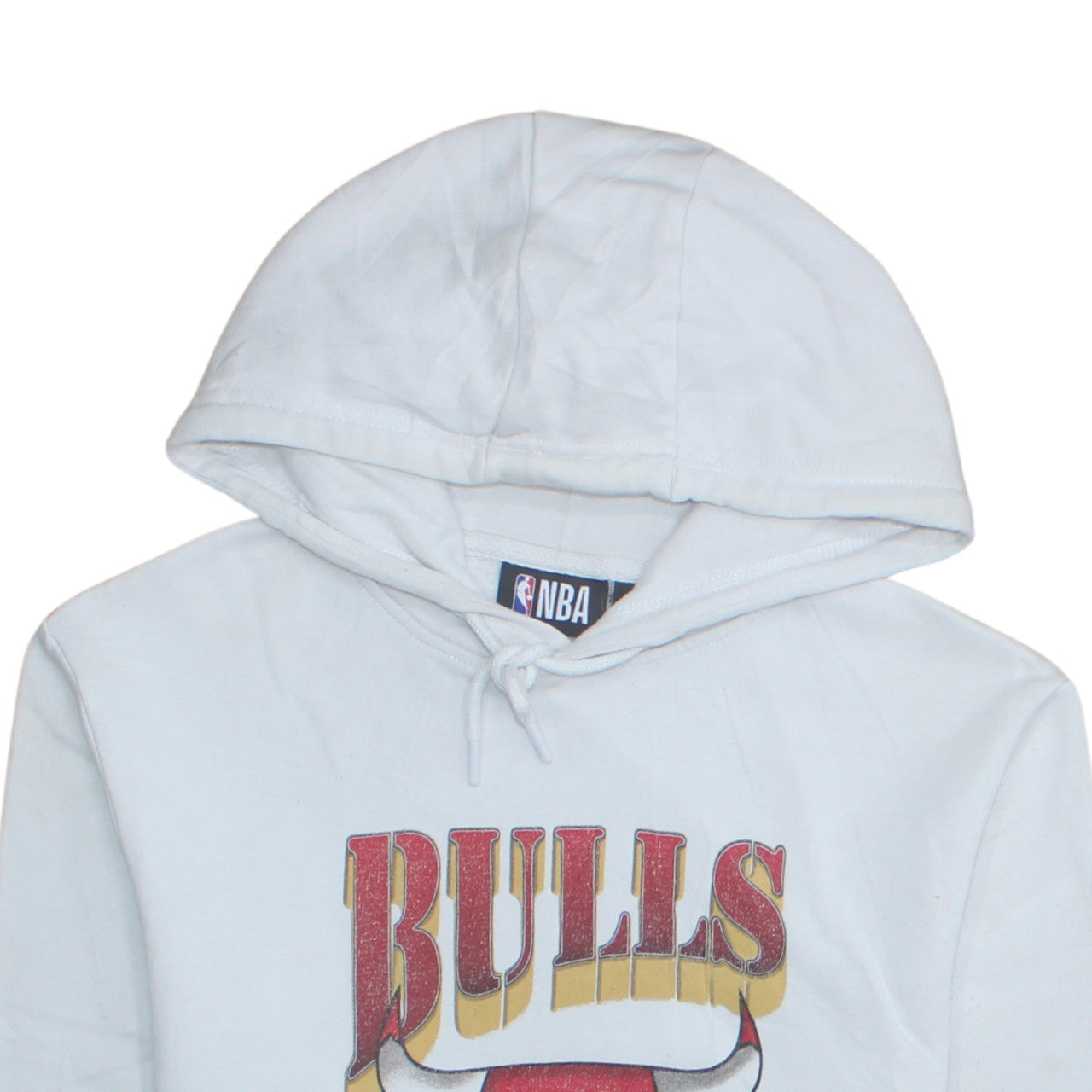 Mens UK Size S NBA White Pullover Hoodie