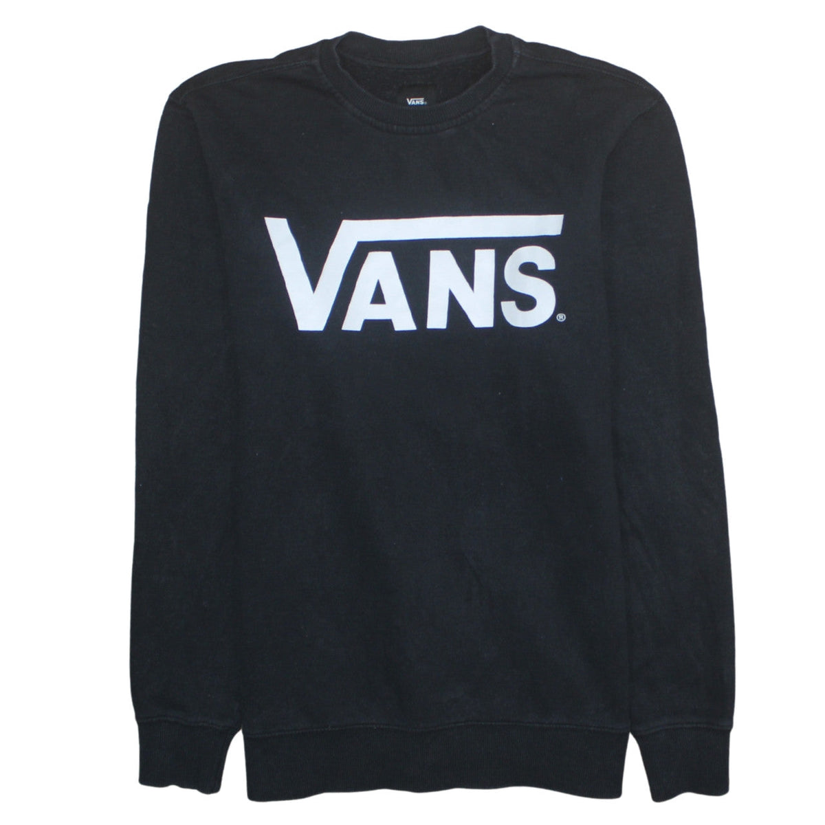 Mens UK Size M Vans Black Pullover Sweatshirt