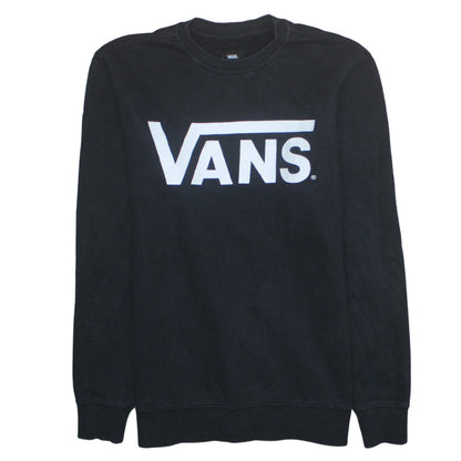 Mens UK Size M Vans Black Pullover Sweatshirt
