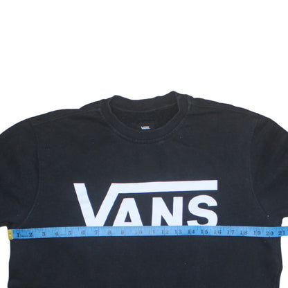 Mens UK Size M Vans Black Pullover Sweatshirt