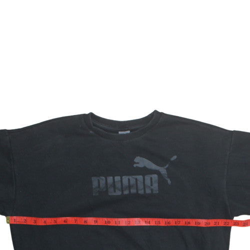 Womens UK Size M Puma Black Pullover Sweatshirt